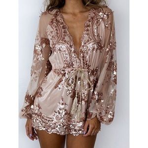 Rose gold play suit/romper